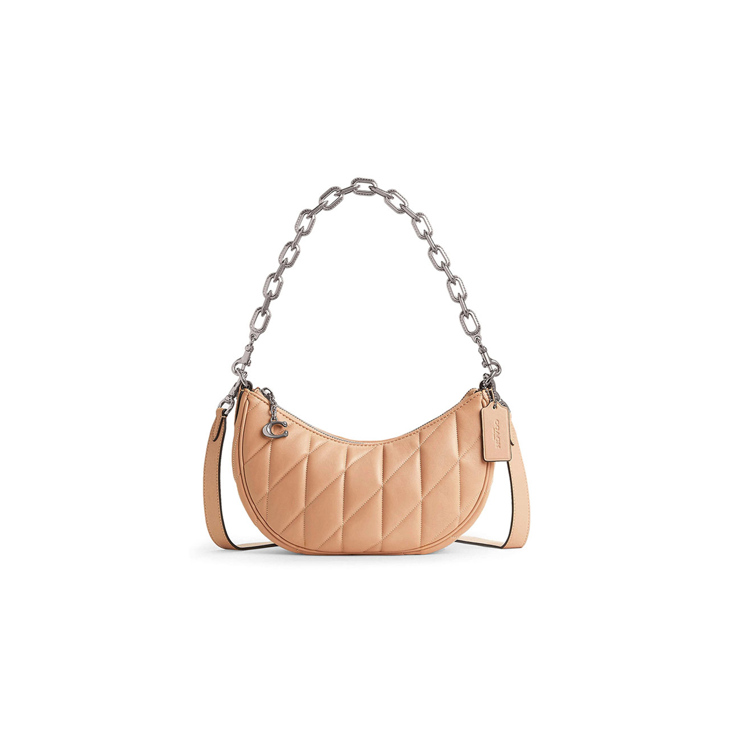 COACH MIRA QUILTED SHOULDER BAG IN LEATHER (24*15*6cm) 